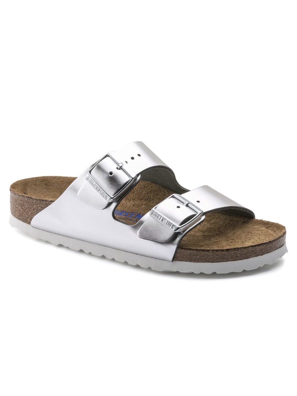 Birkenstocks Arizona metallic silver women’s 39